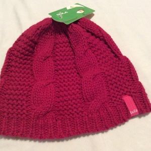 Brand New! Knit, fleece lined Bula hat